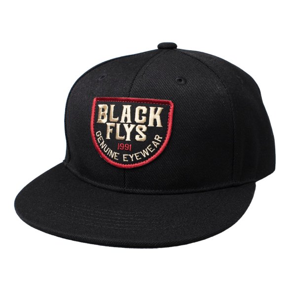 画像2: [BLACK FLYS]-SEMICIRCLE SNAPBACK CAP-BLK/RED- (2)