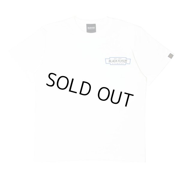 画像2: [BLACK FLYS]-FASTLANE S/S Tee-WHITE- (2)