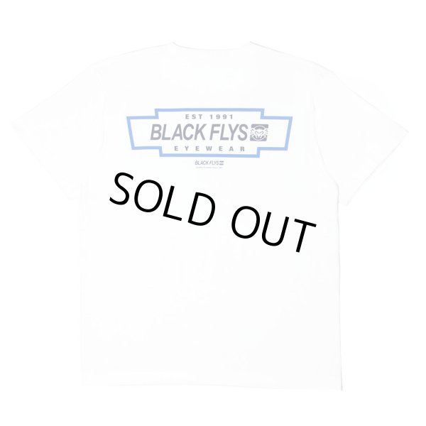 画像1: [BLACK FLYS]-FASTLANE S/S Tee-WHITE- (1)