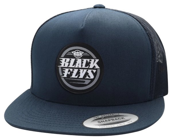 画像1: [BLACK FLYS]-FLY DASH PATCH TRUCKER CAP-NAVY- (1)