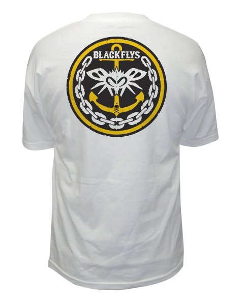 画像1: [BLACK FLYS]-CAPTAIN FLY S/S Tee-WHITE- (1)