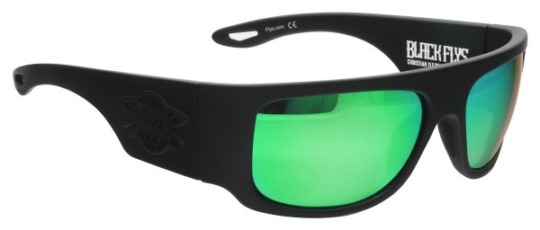 画像2: [BLACK FLYS]-FLOATING FLETCHER(POL)-M.BLACK/GREEN MIRROR- (2)