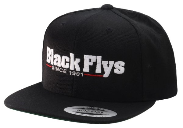 画像1: [BLACK FLYS]-SINCE91 SNAPBACK CAP-BLACK- (1)