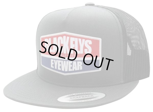 画像1: [BLACK FLYS]-WORLDWIDE PATCH TRUCKER CAP-Charcoal/BLACK- (1)
