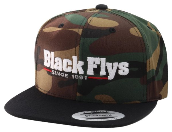 画像1: [BLACK FLYS]-SINCE91 SNAPBACK CAP-CAMO/BLACK- (1)