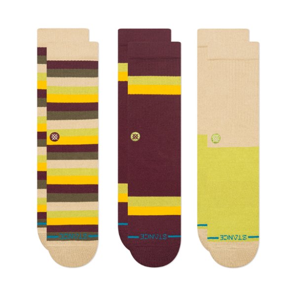 画像1: [STANCE]-UPSTATE CREW 3 PACK-GREEN- (1)