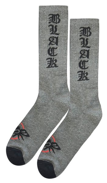 画像2: [BLACK FLYS]-OLD ENGLISH SOCKS-H.GRY- (2)