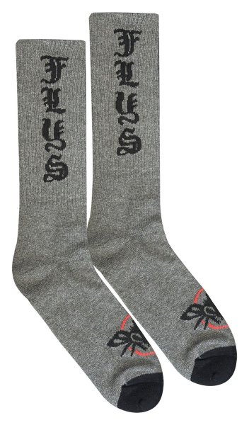 画像1: [BLACK FLYS]-OLD ENGLISH SOCKS-H.GRY- (1)