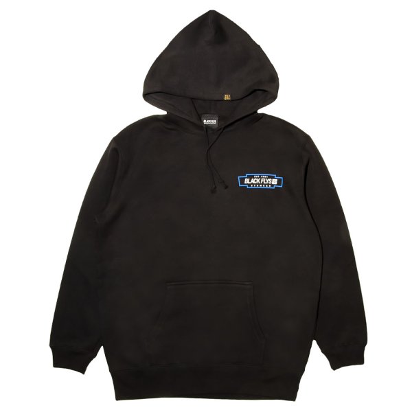画像2: [BLACK FLYS]-FASTLANE HOODIE-BLACK- (2)