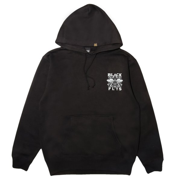 画像2: [BLACK FLYS]-FLY MILITIA HOODIE-BLACK- (2)