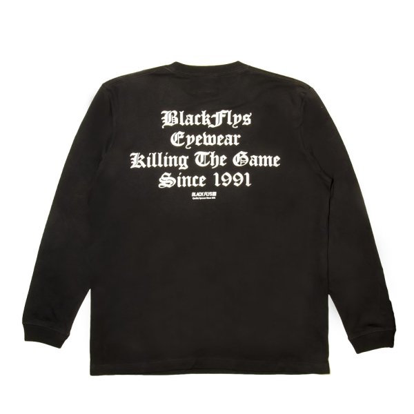 画像1: [BLACK FLYS]-KILLING THE GAME OE L/S Tee-BLACK- (1)
