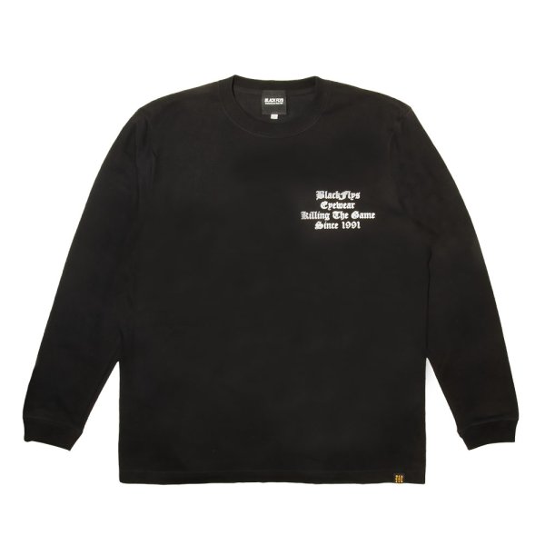 画像2: [BLACK FLYS]-KILLING THE GAME OE L/S Tee-BLACK- (2)