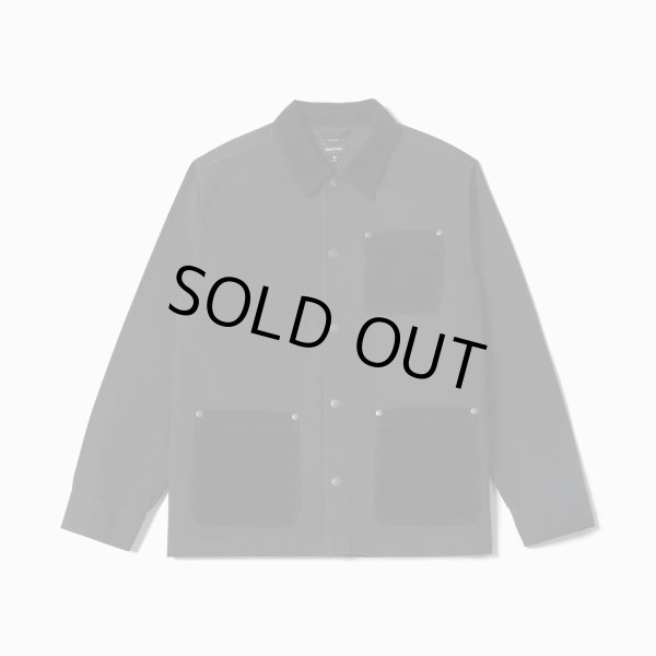 画像1: [BRIXTON]-HERRINGBONE LW CHORE COAT-BLACK- (1)