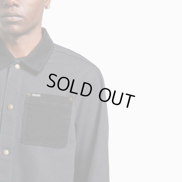 画像3: [BRIXTON]-HERRINGBONE LW CHORE COAT-BLACK- (3)