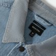 画像5: [BRIXTON]-HERRINGBONE LW CHORE COAT-LIGHT WASH DENIM- (5)