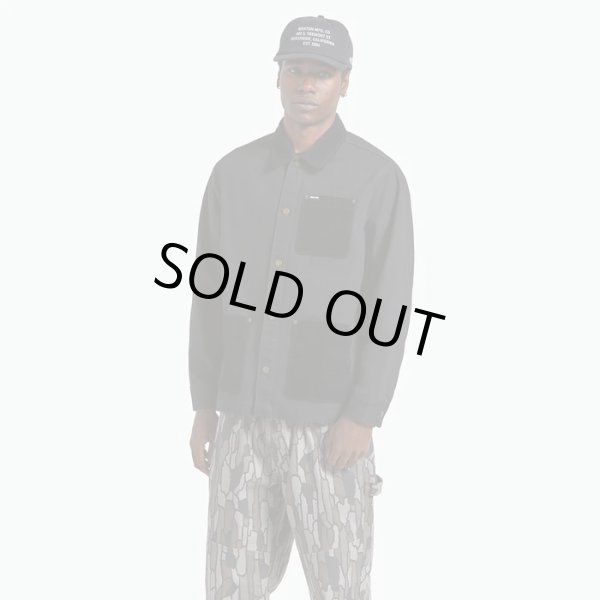 画像2: [BRIXTON]-HERRINGBONE LW CHORE COAT-BLACK- (2)