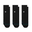 画像1: [STANCE]-ICON QUARTER 3 PACK-BLACK- (1)