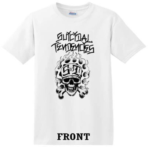 画像1: [SUICIDAL TENDENCIES]-TS33 OG Flip Skull Tee-WHITE- (1)
