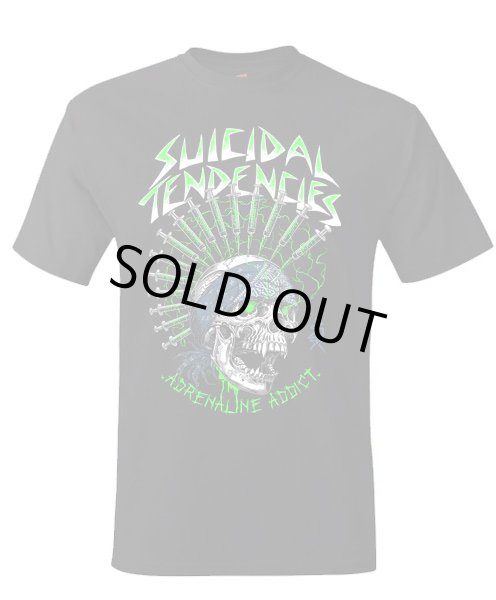 画像1: [SUICIDAL TENDENCIES]-TSAA Adrenaline Addict Tee-BLACK- (1)