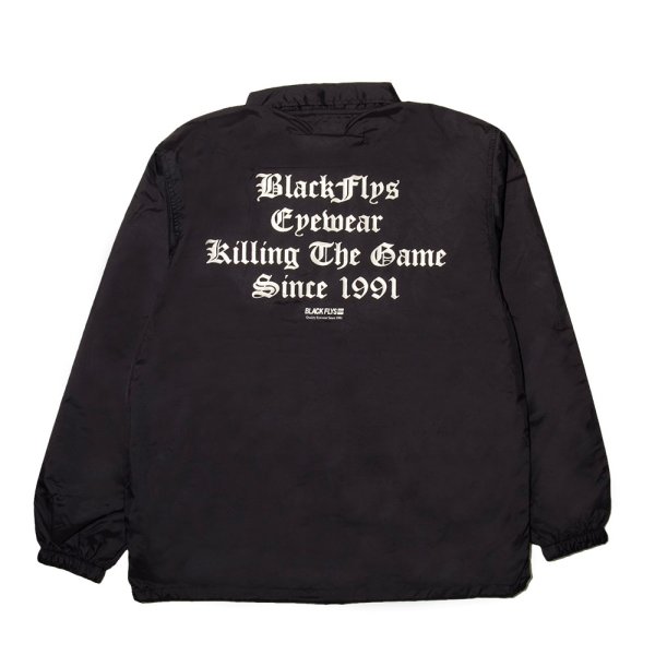 画像2: [BLACK FLYS]-KILLING THE GAME COACH JACKET-BLACK- (2)