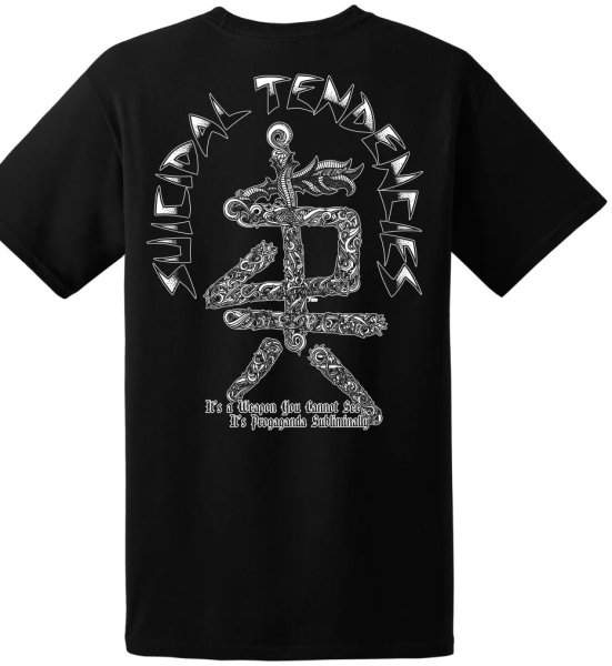 画像2: [SUICIDAL TENDENCIES]-TSTE Subliminal UV Tee-BLACK- (2)