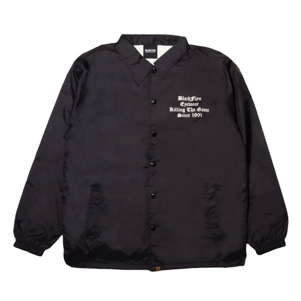 画像1: [BLACK FLYS]-KILLING THE GAME COACH JACKET-BLACK- (1)