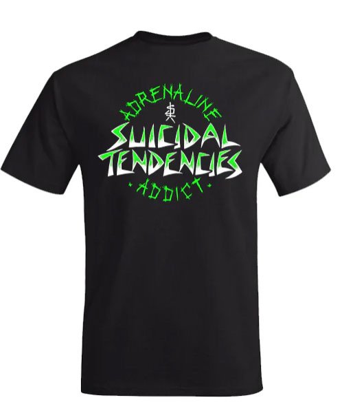 画像2: [SUICIDAL TENDENCIES]-TSAA Adrenaline Addict Tee-BLACK- (2)
