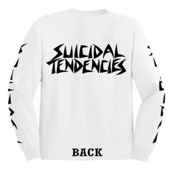 画像2: [SUICIDAL TENDENCIES]-LLS ST Logo L/S Tee-WHITE- (2)