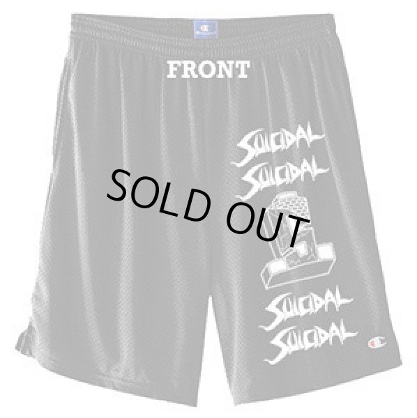 画像1: [SUICIDAL TENDENCIES]-SUICIDAL ST Athletic Mesh Shorts-BLACK- (1)