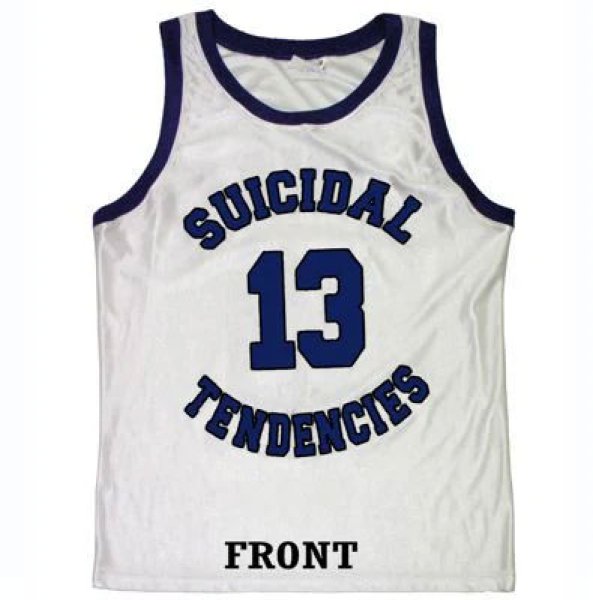 画像1: [SUICIDAL TENDENCIES]-JER03 Basketball Jersey-WHITE- (1)