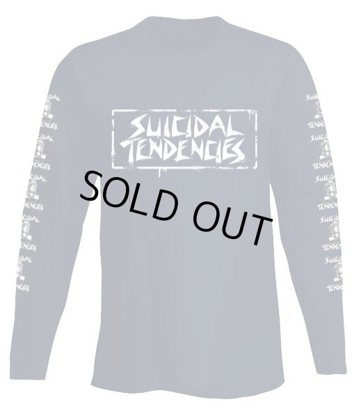 画像1: [SUICIDAL TENDENCIES]-LLS79S Spray Logo L/S Tee-NAVY- (1)
