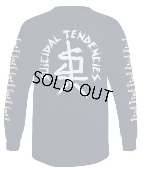 画像2: [SUICIDAL TENDENCIES]-LLS79S Spray Logo L/S Tee-NAVY- (2)