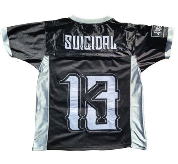 画像2: [SUICIDAL TENDEENCIES]-JERFTB Suicidal Football Jersey-BLACK- (2)