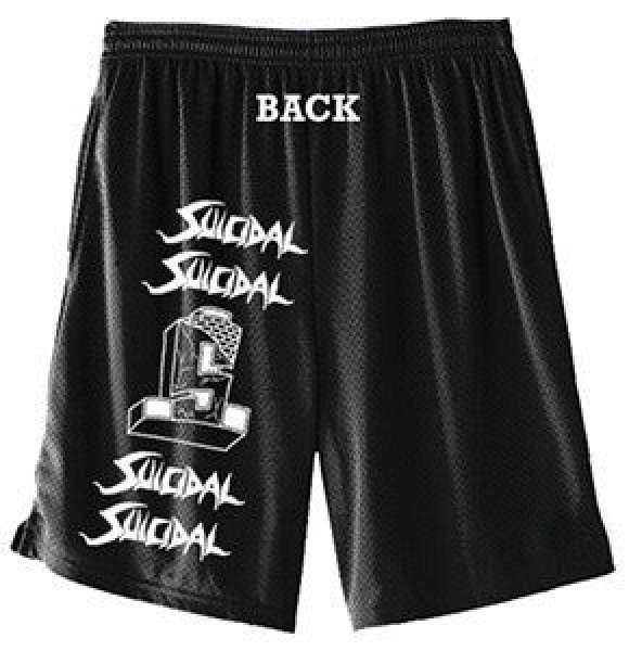 画像2: [SUICIDAL TENDENCIES]-SUICIDAL ST Athletic Mesh Shorts-BLACK- (2)