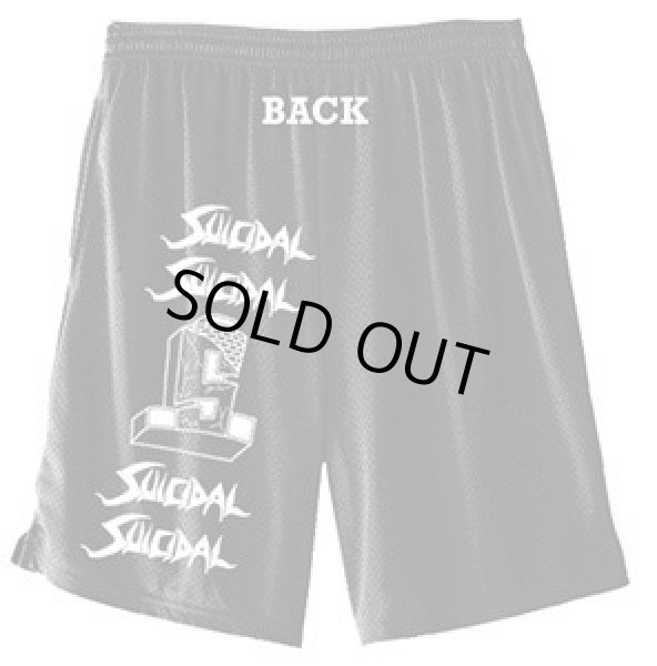 画像2: [SUICIDAL TENDENCIES]-SUICIDAL ST Athletic Mesh Shorts-BLACK- (2)