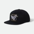 画像1: [BRIXTON]-LAMONT MP SNAPBACK-BLACK- (1)
