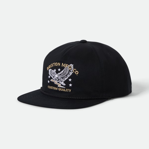 画像1: [BRIXTON]-LAMONT MP SNAPBACK-BLACK- (1)