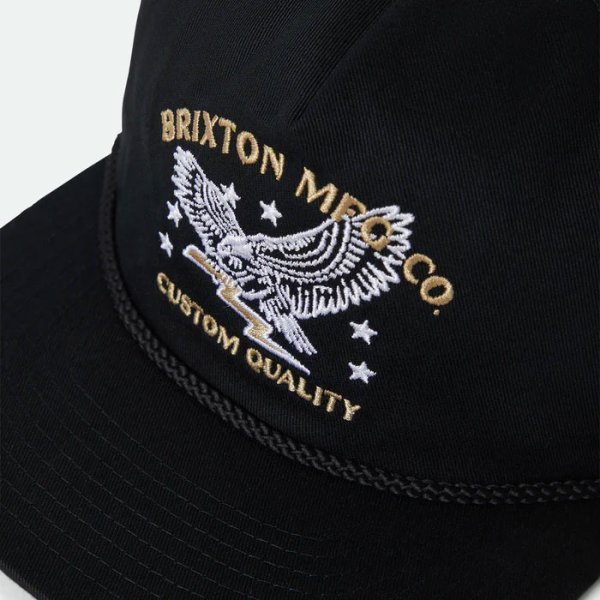 画像3: [BRIXTON]-LAMONT MP SNAPBACK-BLACK- (3)