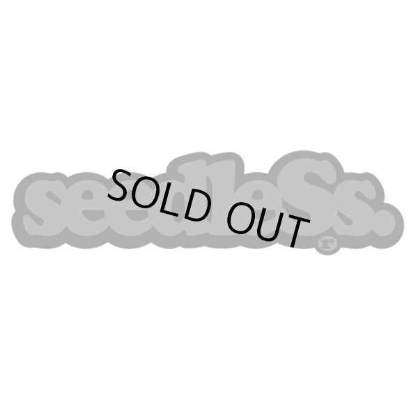 画像1: [seedleSs]-sd mono tone logo sticker-Blk/Gry- (1)