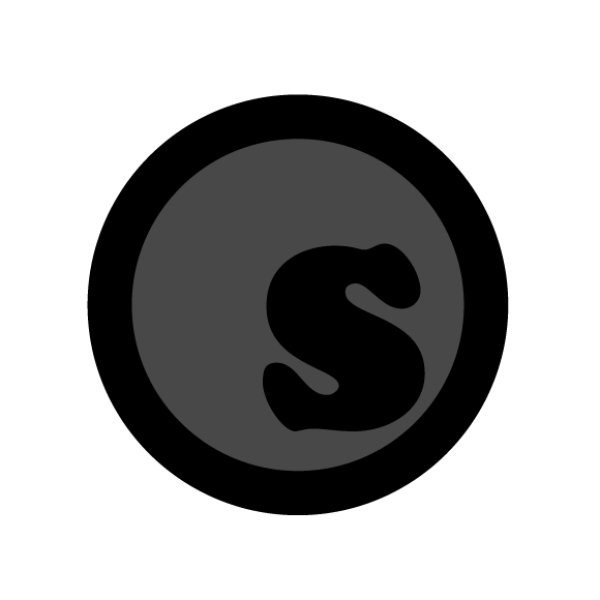 画像1: [seedleSs]-sd mono tone s-dot sticker-Blk/Gry- (1)