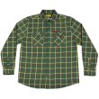 画像1: [BLACK FLYS]-FLY SOULJAH x DIXXON FLANNEL L/S SHIRT-GREEN- (1)