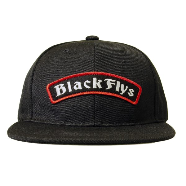 画像1: [BLACK FLYS]-ARCH SNAPBACK-BLK/RED- (1)