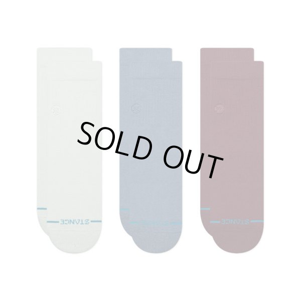 画像1: [STANCE]-ICON QUARTER 3 PACK-PALE BLUE- (1)