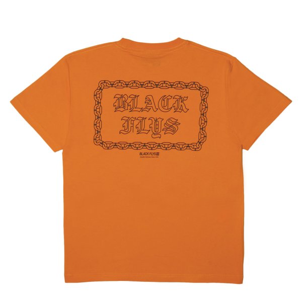 画像2: [BLACK FLYS]-CHAIN S/S Tee-ORANGE- (2)