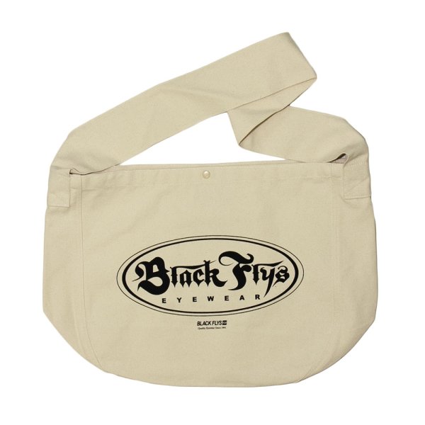 画像1: [BLACK FLYS]-OVAL OG NEWS PAPER BAG-NATURAL- (1)