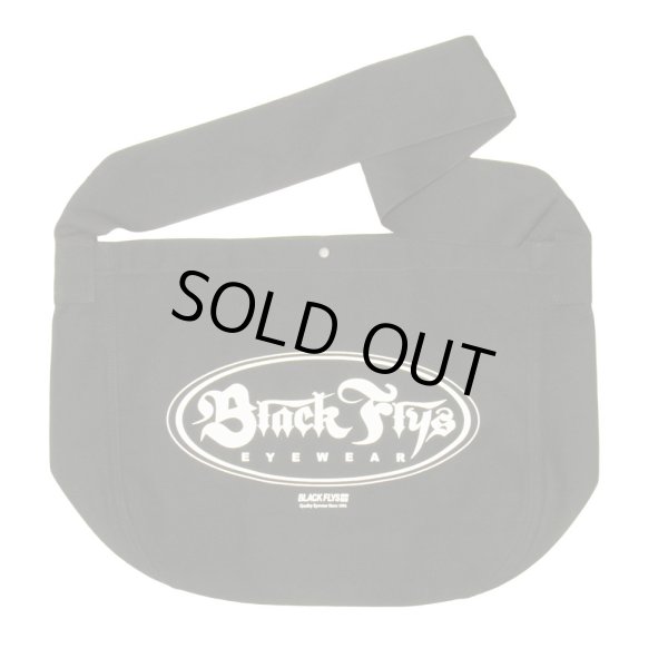 画像1: [BLACK FLYS]-OVAL OG NEWS PAPER BAG-BLACK- (1)