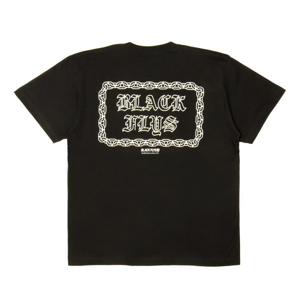 画像2: [BLACK FLYS]-CHAIN S/S Tee-BLACK- (2)