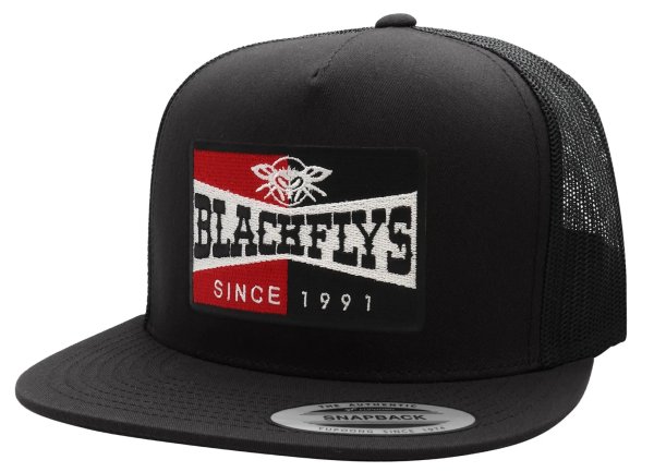 画像1: [BLACK FLYS]-FLY SPARK PATCH TRUCKER CAP-BLACK- (1)