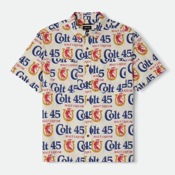 画像1: [BRIXTON]-COLT 45 X BRIXTON S/S WVN-MULTI COLT 45- (1)