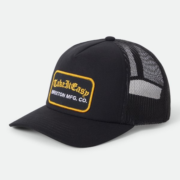 画像1: [BRIXTON]-TAKE IT EASY C NP TRUCKER-WASHED BLACK- (1)